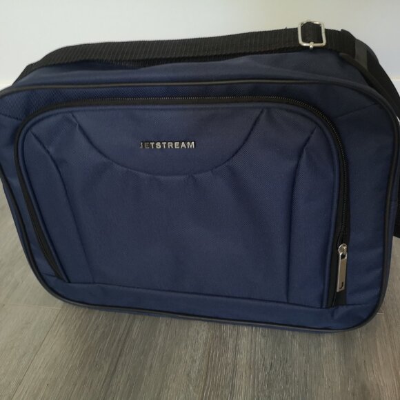 Bundle of 2 Blue Jetstream Textile Suitcase & Carry-On - Picture 8 of 9
